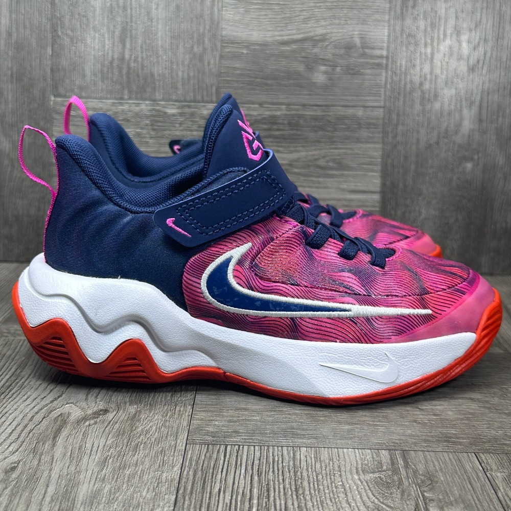 Nike Giannis Immortality 3 Kids 11C Pink Navy Basketball Sneakers NEW IH7663-600
